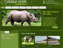 Tablet Screenshot of kazirangaholidays.com